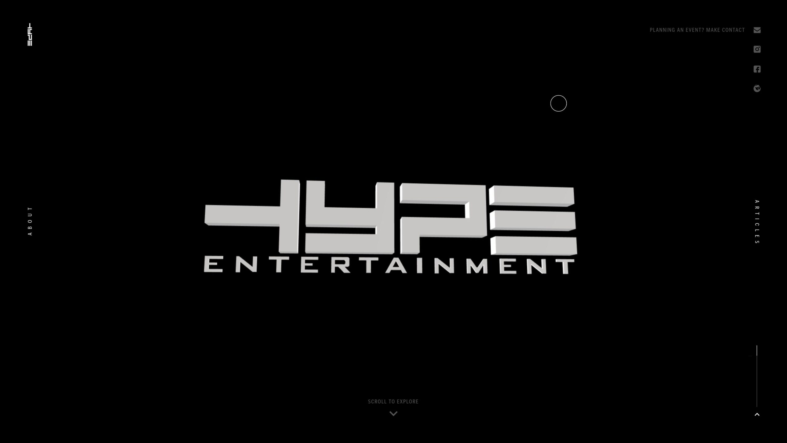 Hype entertainment - web design awards web design inspiration