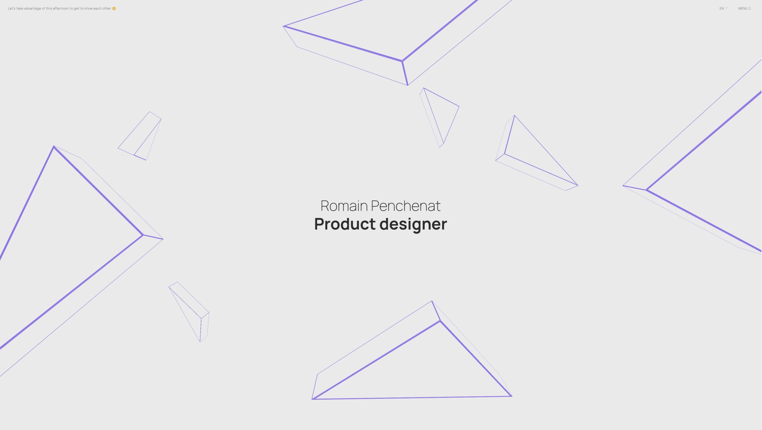 Portfolio – Romain Penchenat - Web Design Awards Web Design Inspiration