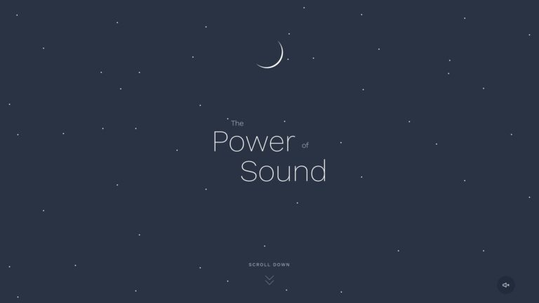 The Power of Sound - Web Design Awards Web Design Inspiration