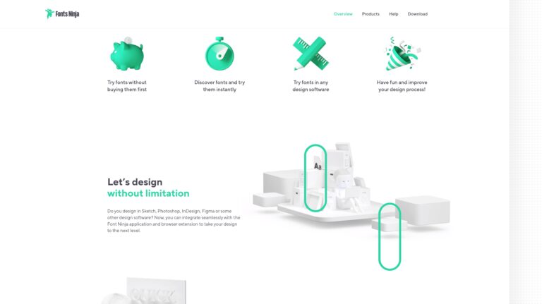 Fonts Ninja - Web Design Awards Web Design Inspiration