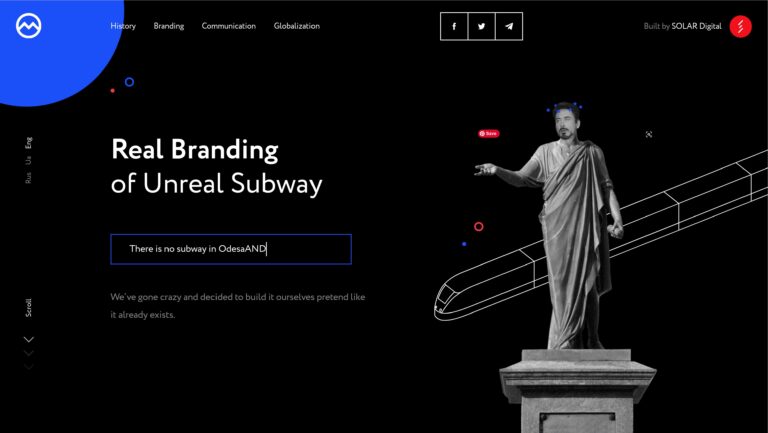 Odessa Subway - Web Design Awards Web Design Inspiration