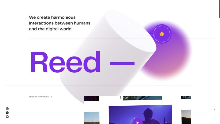 Reed.be - Web Design Awards Web Design Inspiration