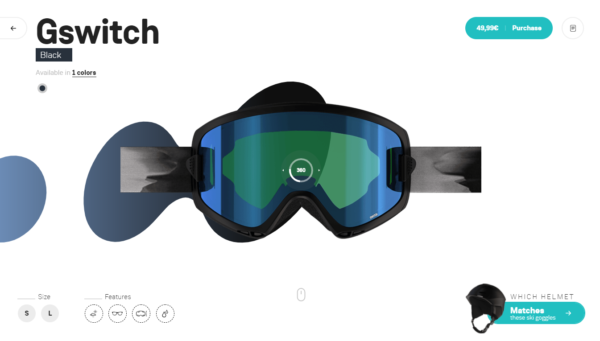 Wed’ze ski goggles collection All Winners 3D