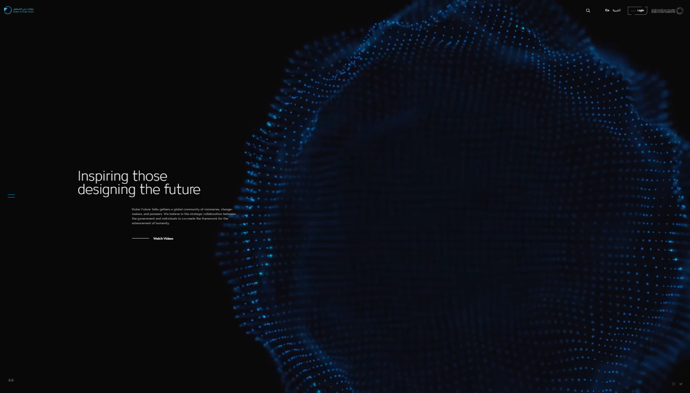 Dubai future talks - web design awards web design inspiration