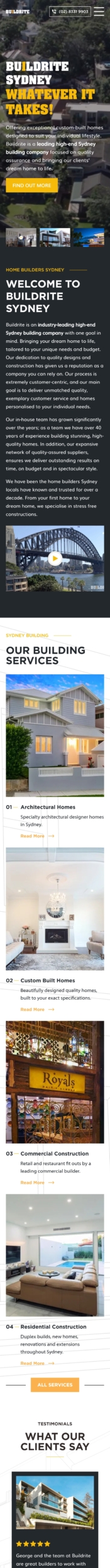 Buildrite sydney architecture about page