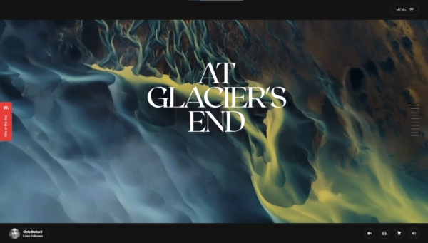 At Glacier’s End All Winners Typography