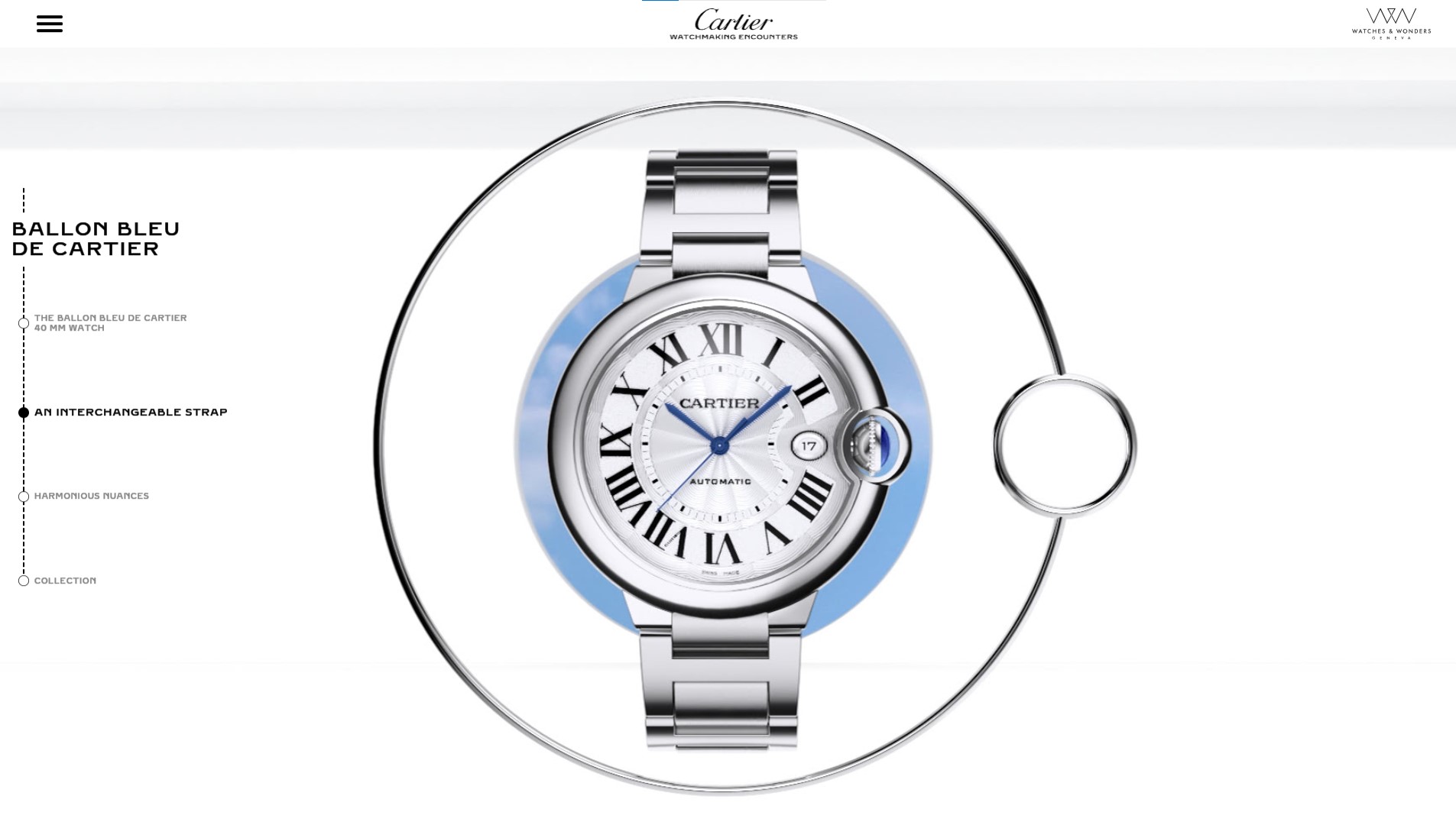 Cartier watchmaking encounters products animation