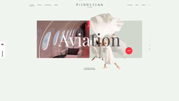 Pierrejean Vision All Winners UI design