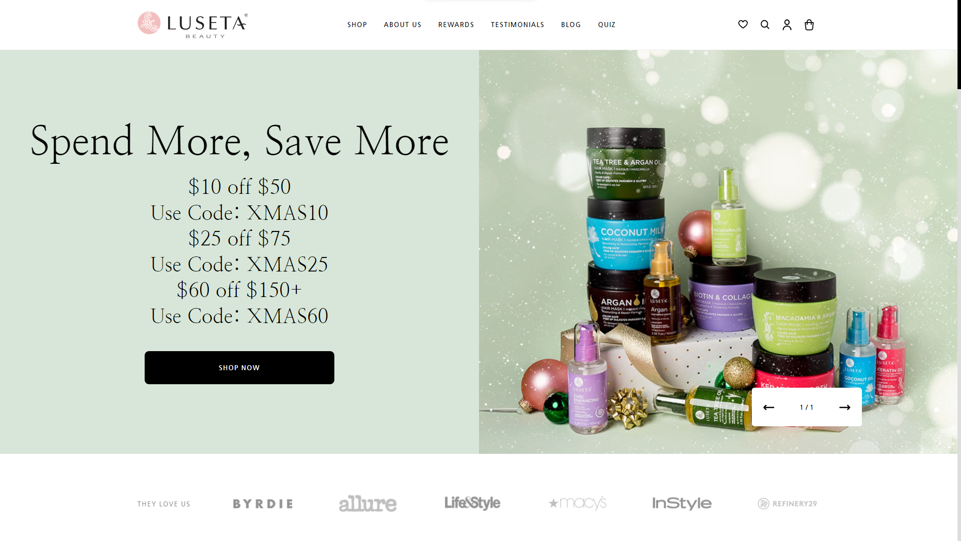 Luseta Beauty E-Commerce Colorful