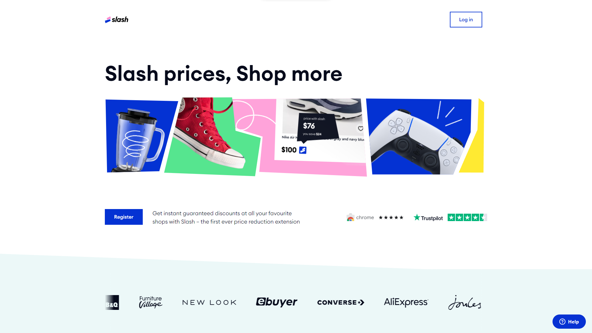 Slash e-commerce responsive design