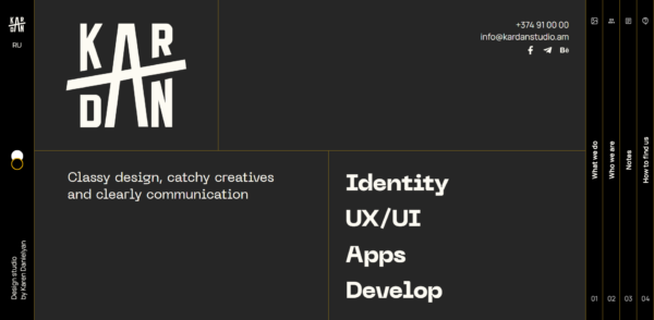Website for design studio Business & Corporate Graphic design