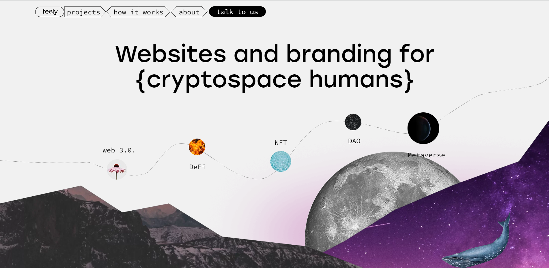 Cryptospace humans design agencies graphic design