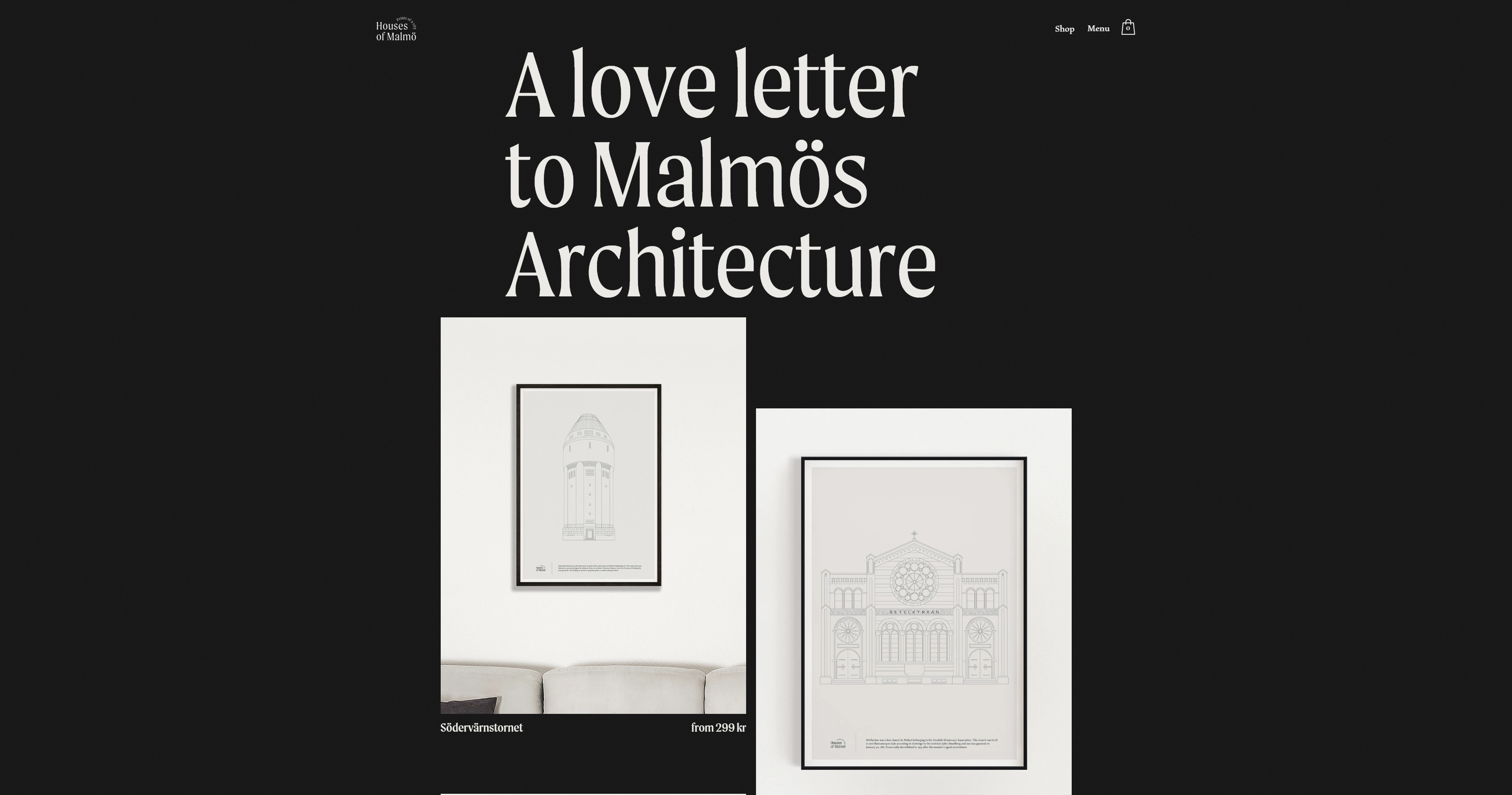 Houses Of Malmö Architecture Illustration