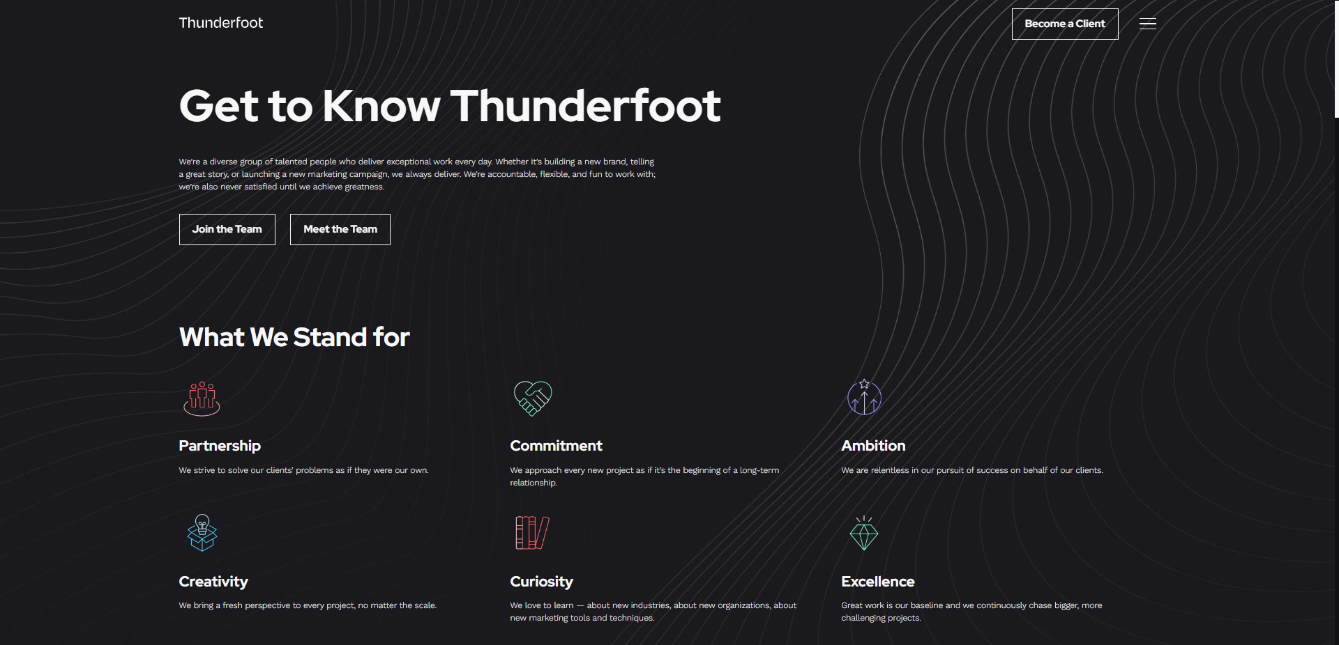 Thunderfoot Design Agencies About Page