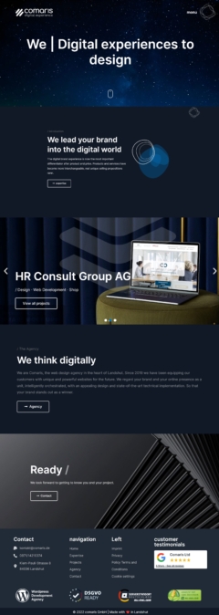 Comaris gmbh | digital experience business & corporate web & interactive