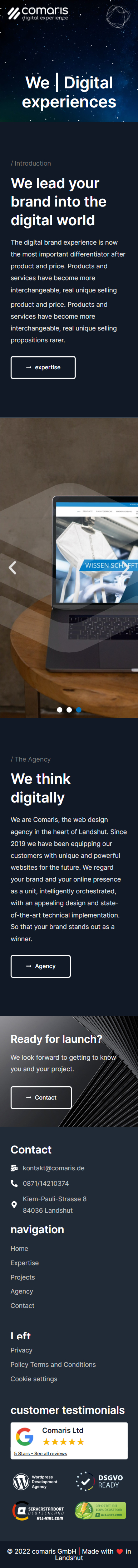 Comaris GmbH | Digital Experience Design Agencies Web & Interactive