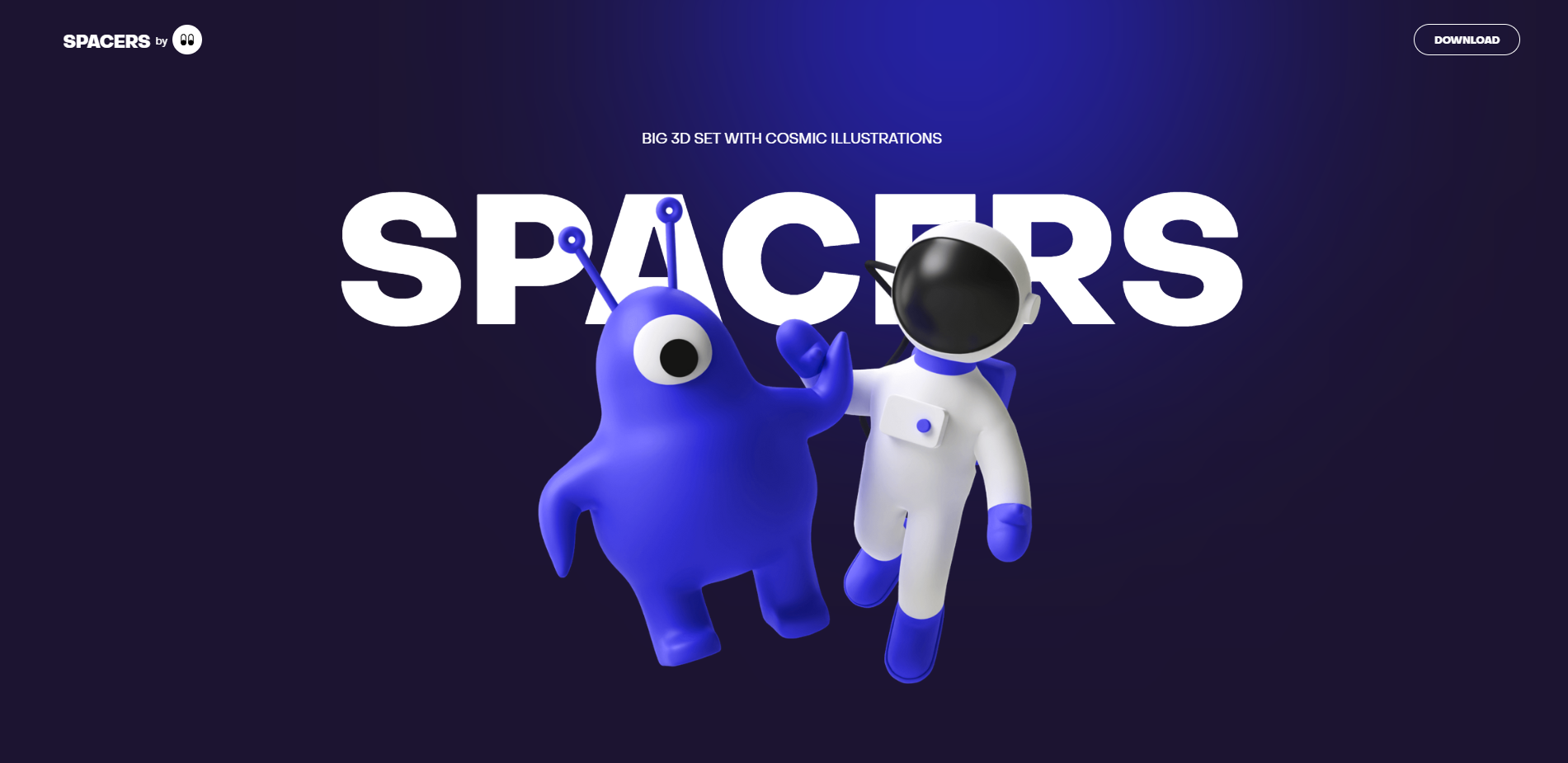 Space 3d characters