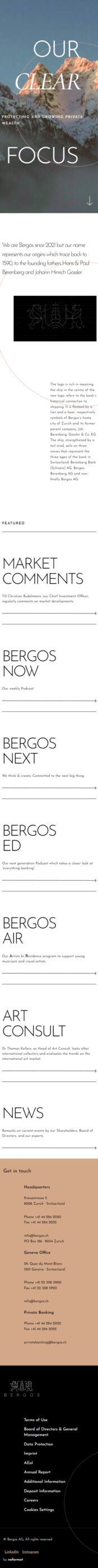 Bergos business clean