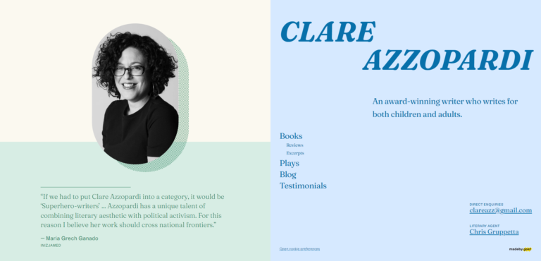 Clare azzopardi culture & education creative menu