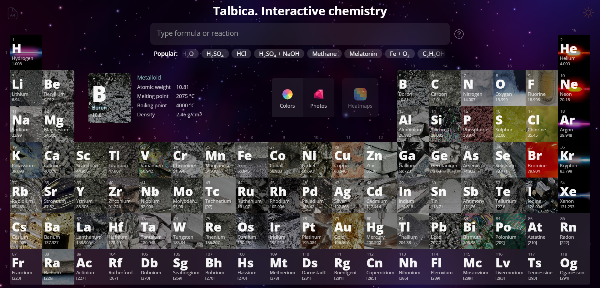 Talbica. Interactive chemistry Startups Animation