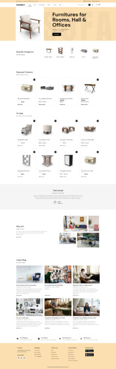 Sofakart e-commerce minimal