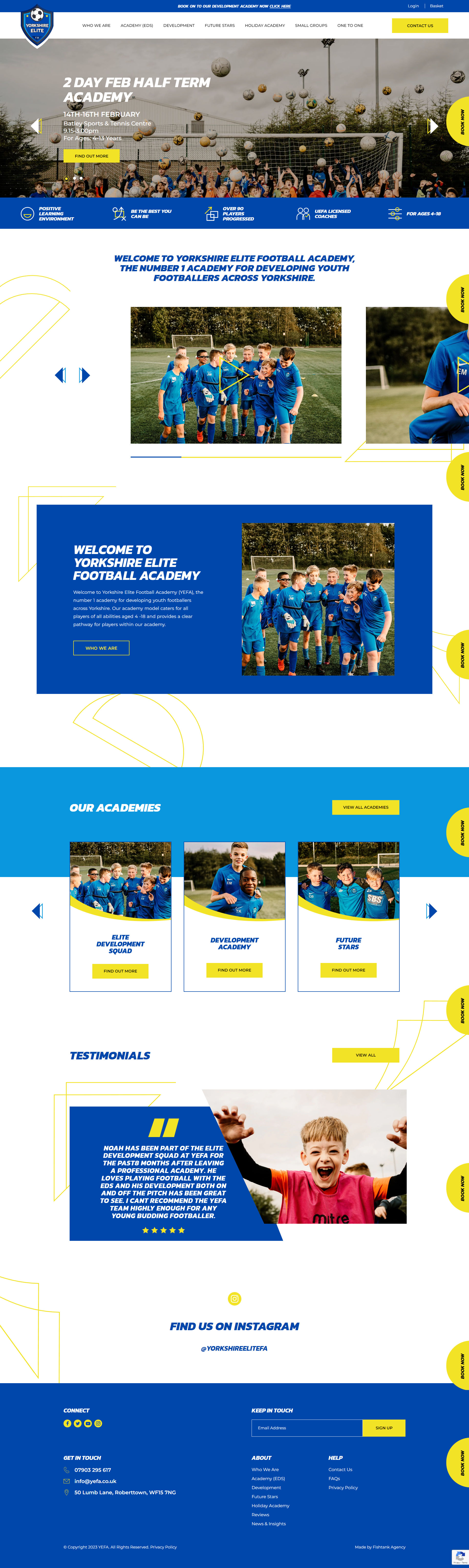 Yorkshire Elite Football Academy Community About Page