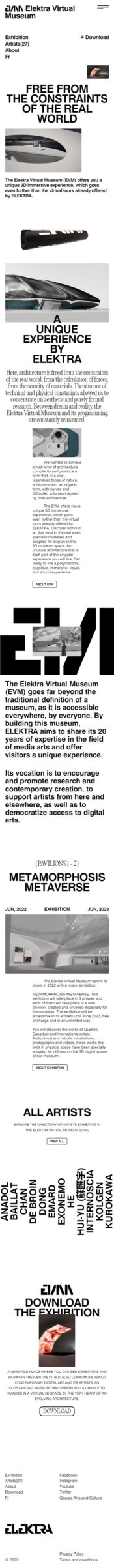 Elektra virtual museum