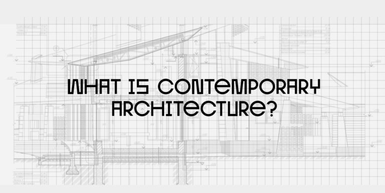 Modern architecture architecture animation on scroll