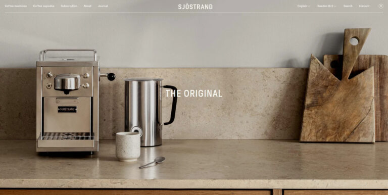 Sjöstrand coffee design agencies about page