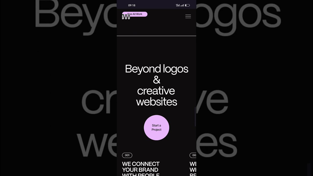 Duo Studio Agency Site Agency Portfolio About Page