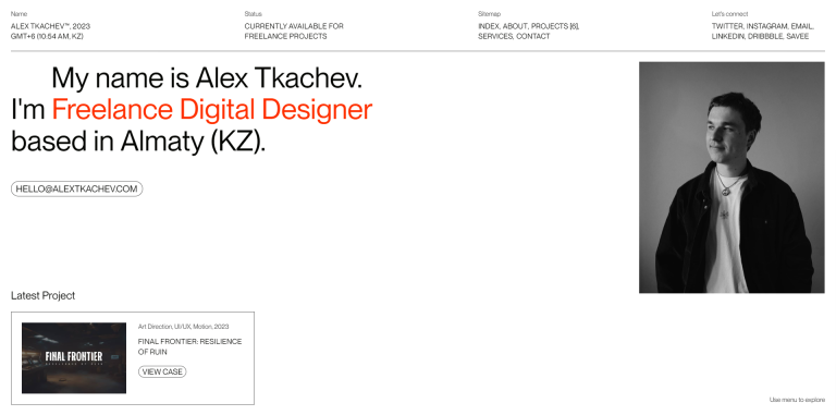 Alex tkachev 2023 promotional 404 pages