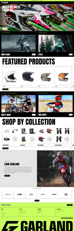 Garland powersports e-commerce clean