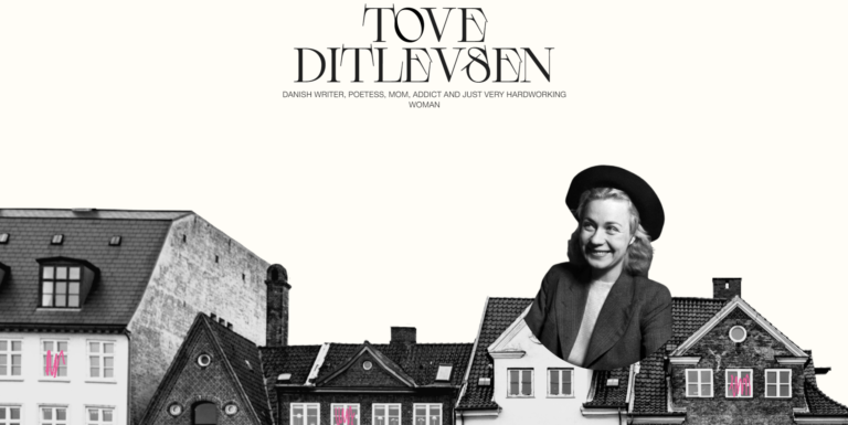 Story of tove ditlevsen culture & education animation on scroll