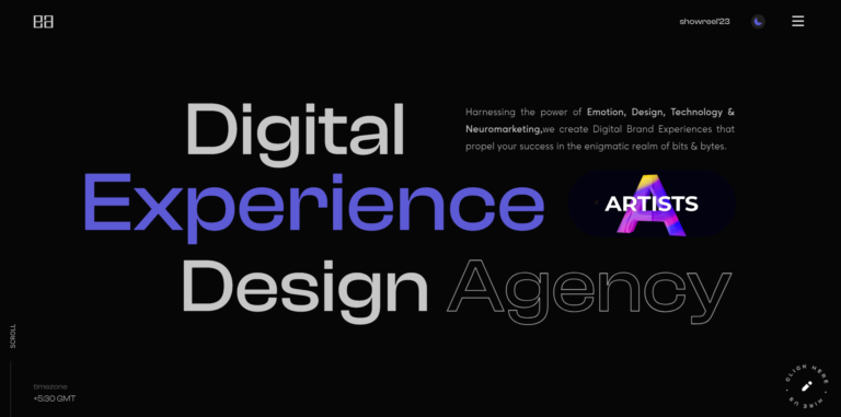 Ux design & digital marketing business animation on scroll