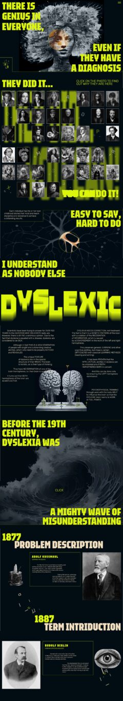 Dyslexic’s world social responsibility creative menu
