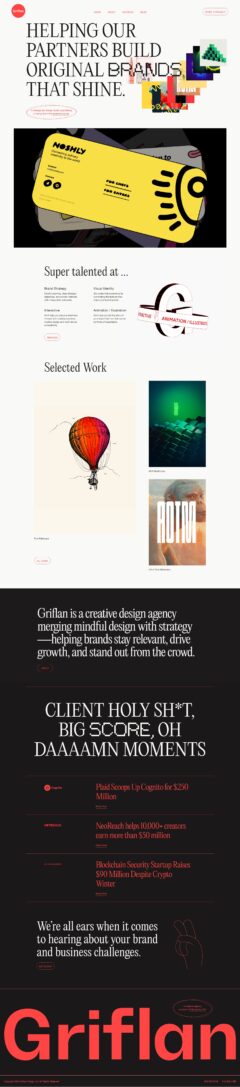 Griflan design agencies 404 pages