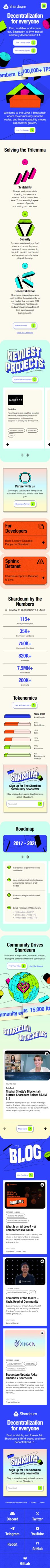 Shardeum social responsibility 404 pages