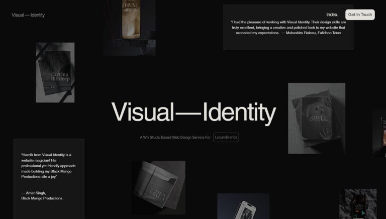 Visual—identity agency portfolio 3d