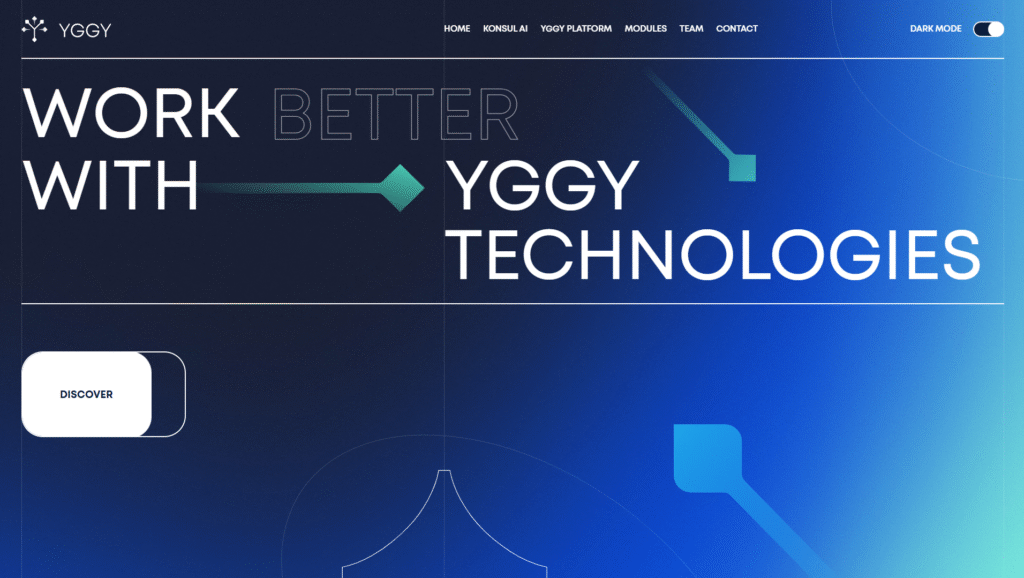 Yggy business animation on scroll