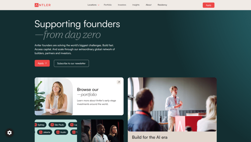 Antler business about page