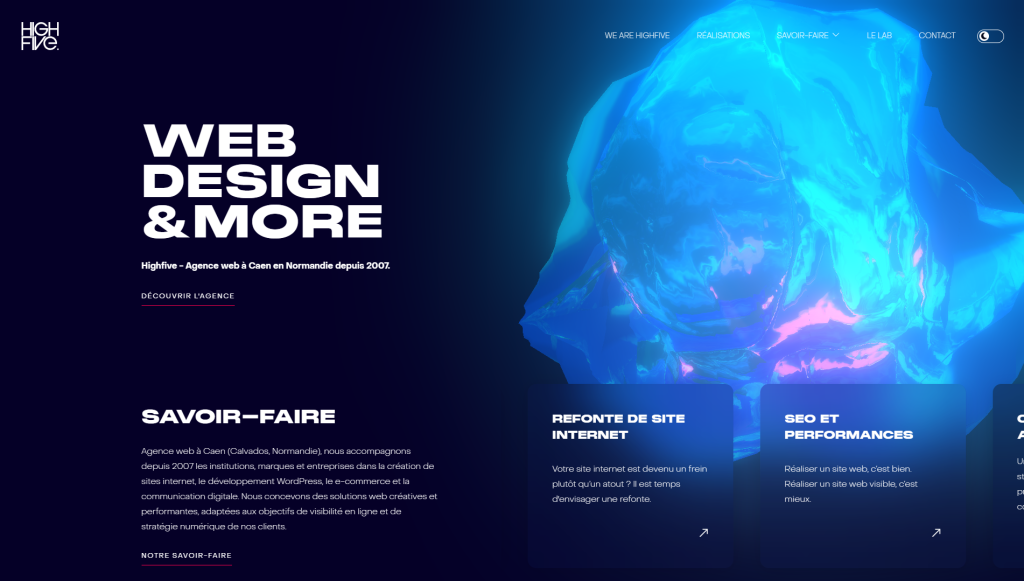 Highfive agency portfolio 3d