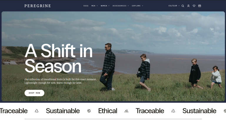 Peregrine clothing