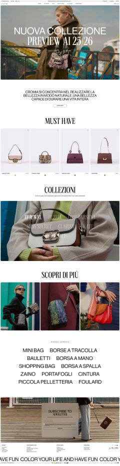 Cromia e-commerce 404 pages
