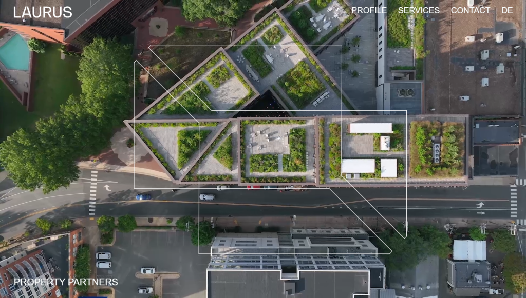 Laurus property partners business animation on scroll