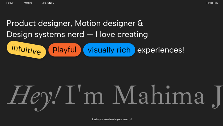 Playful ui, serious ux technology animation on scroll